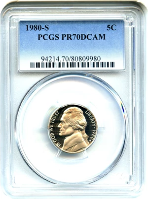 image for: 1980-S 5c PCGS Proof 70 DCAM