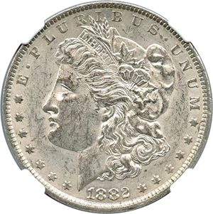 image for: 1882-O/S $1 NGC AU58 (VAM-5, Broken S)