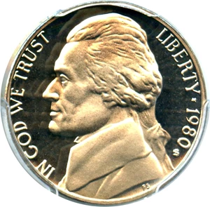 image for: 1980-S 5c PCGS Proof 70 DCAM
