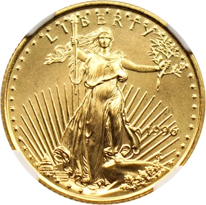 image for: 1996 Gold Eagle $10 NGC MS69