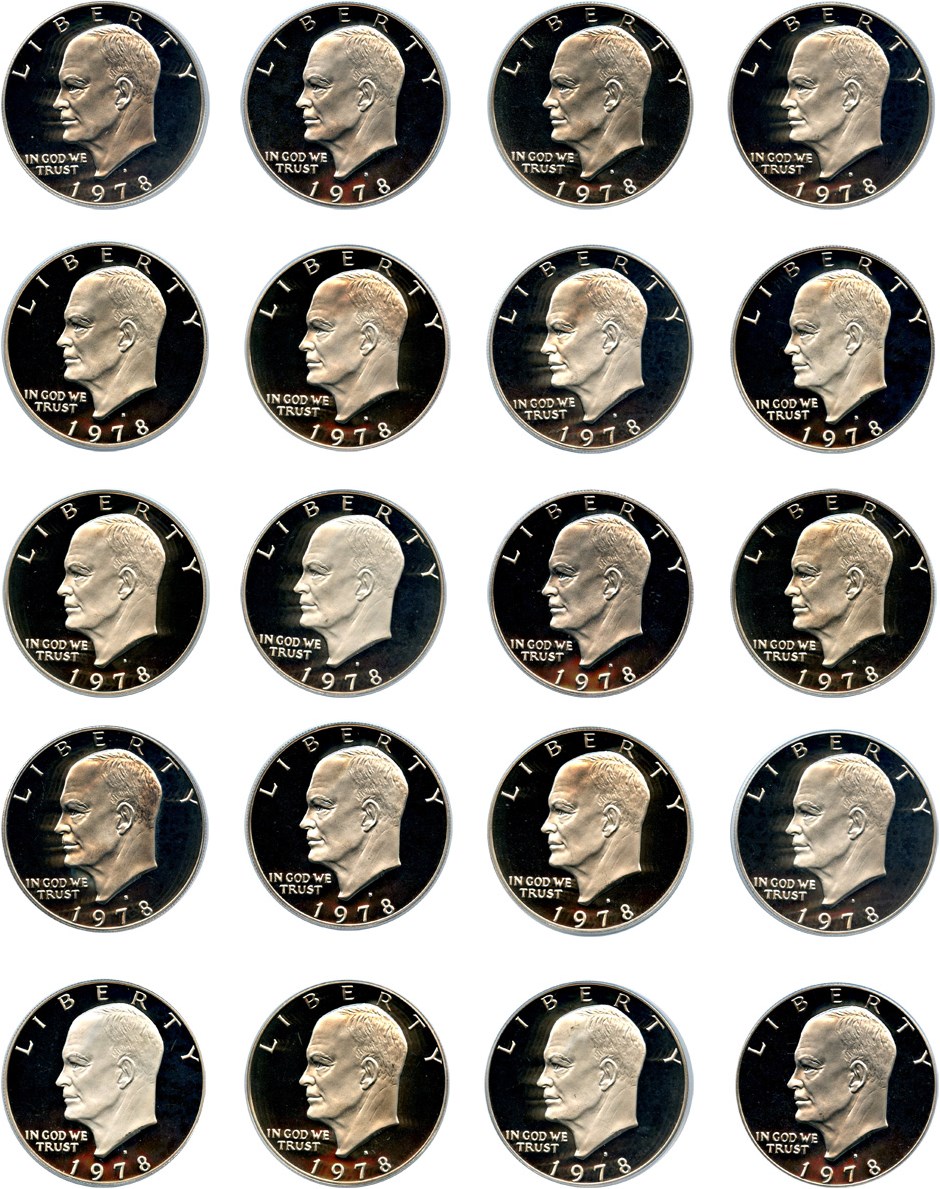 image for: Lot of 1978-S $1 PCGS Proof 69 DCAM (20 Coins)