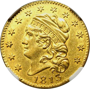 image for: 1813 $5 NGC AU53