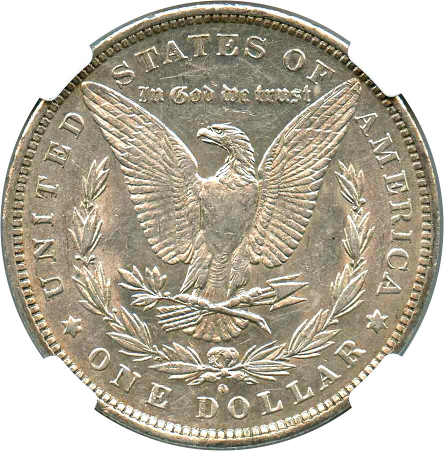image for: 1882-O $1 NGC AU55 (VAM-3, O/S Flush)