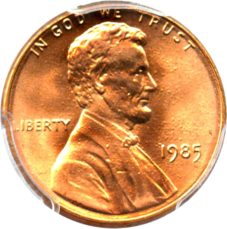 image for: 1985 1c PCGS MS67 RD