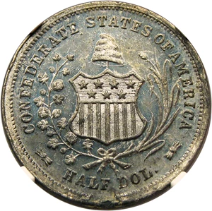 image for: 1861 Confederate States of America 50c NGC MS63 (Scott Restrike)