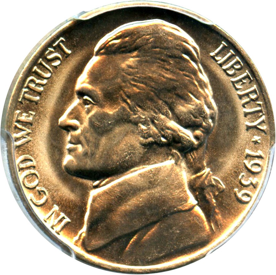 image for: 1939-D 5c PCGS MS66 (Reverse of 1938)