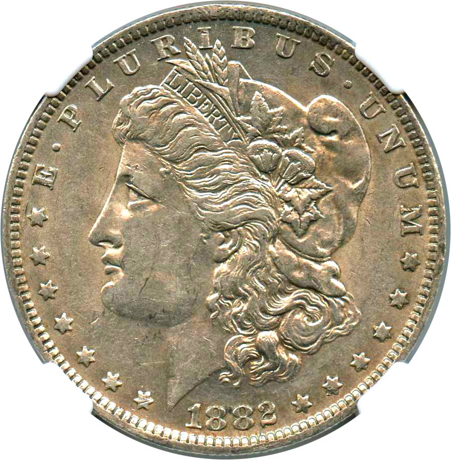 image for: 1882-O $1 NGC AU55 (VAM-3, O/S Flush)