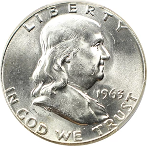 image for: 1963 50c PCGS MS65 FBL
