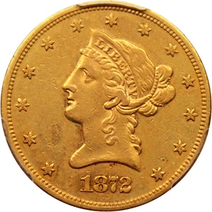 image for: 1872-S $10 PCGS XF45
