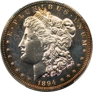 image for: 1894 $1 PCGS Proof 63