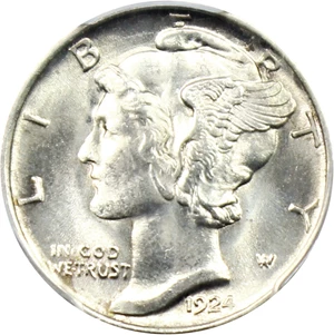 image for: 1924-S 10c PCGS MS63 FB
