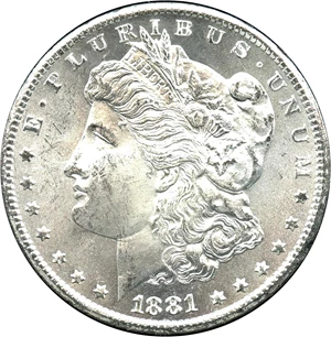 image for: 1881-CC $1 NGC/GSA/CAC MS64 - With Box and COA