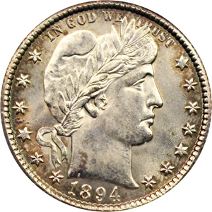 image for: 1894-O 25c NGC/CAC MS64 (OH)