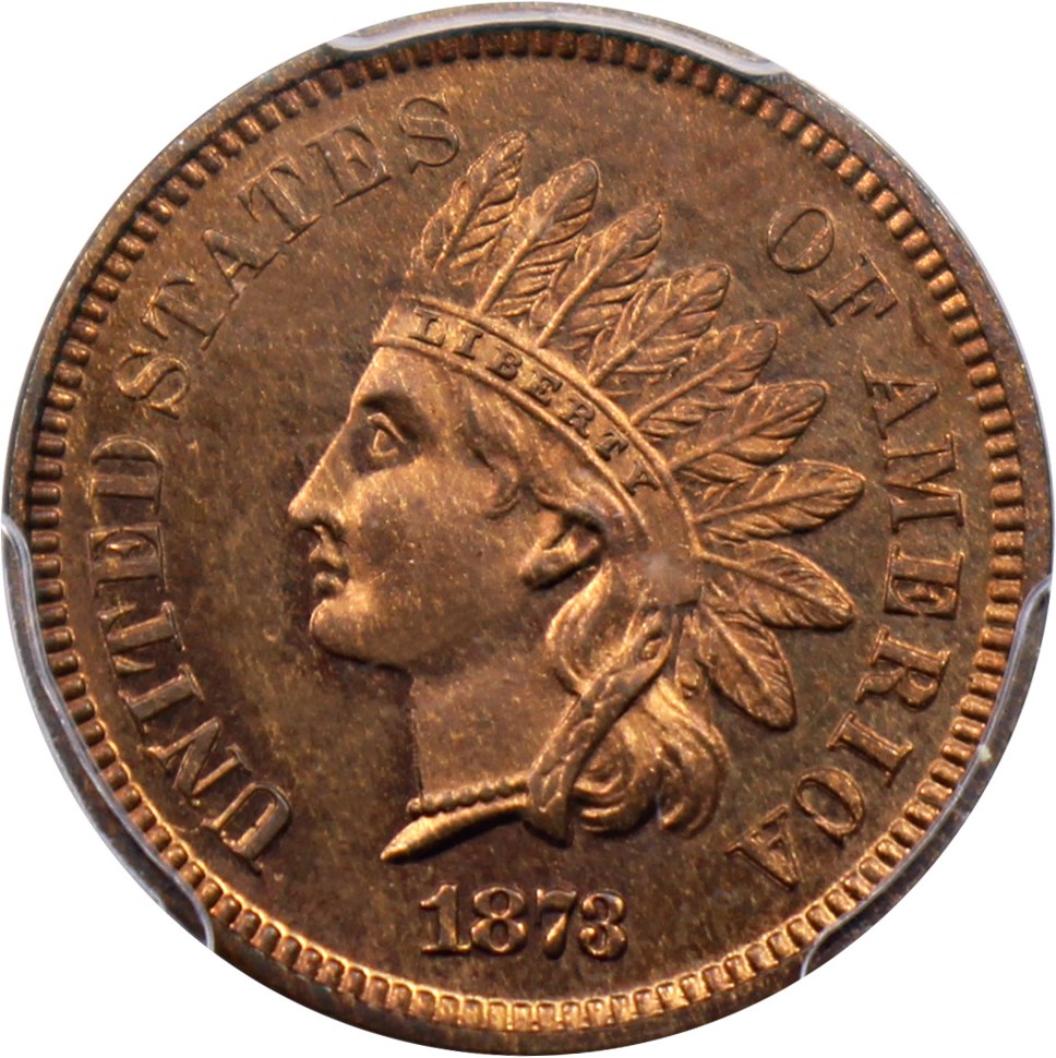 image for: 1873 1c PCGS Proof 64 RB (Closed 3)