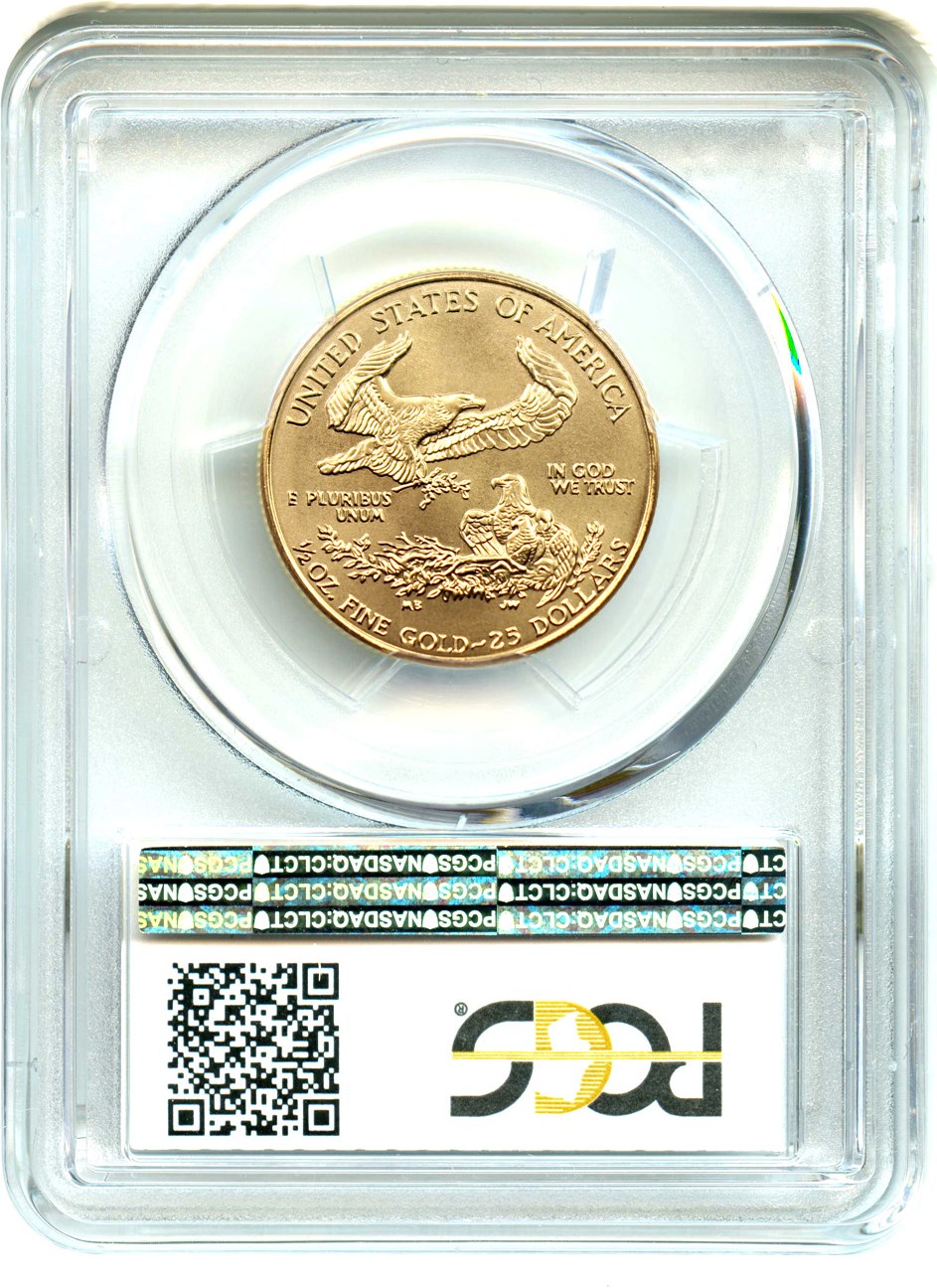 image for: 1999 Gold Eagle $25 PCGS MS69