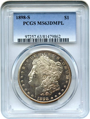 image for: 1898-S $1 PCGS MS63 DMPL