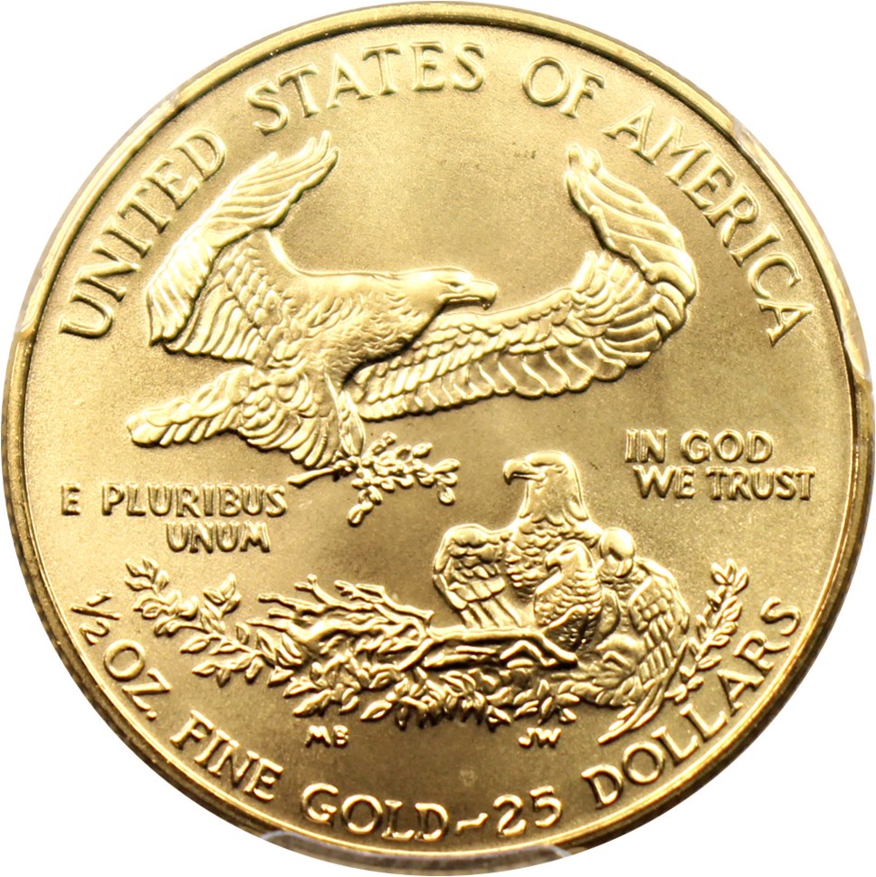 image for: 1993 Gold Eagle $25 PCGS MS69