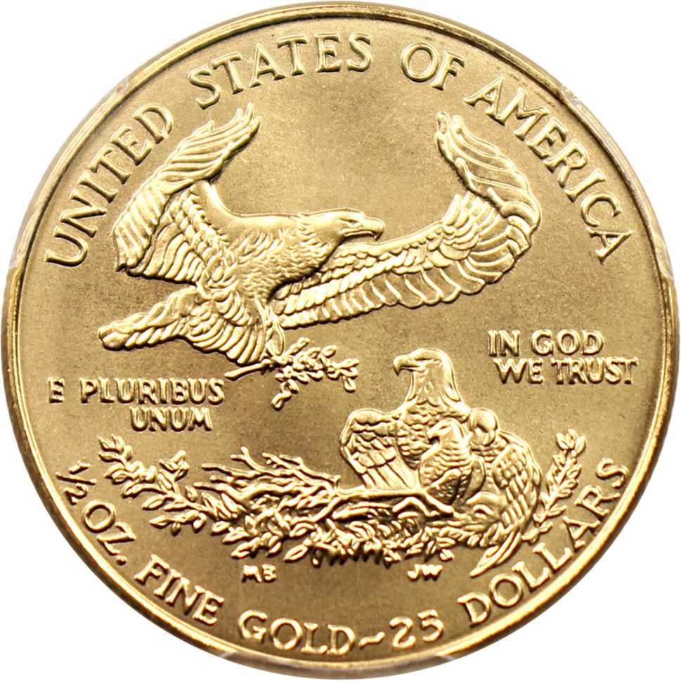 image for: 1999 Gold Eagle $25 PCGS MS69