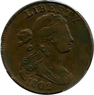 image for: 1802 1c PCGS VF35 (No Stems)