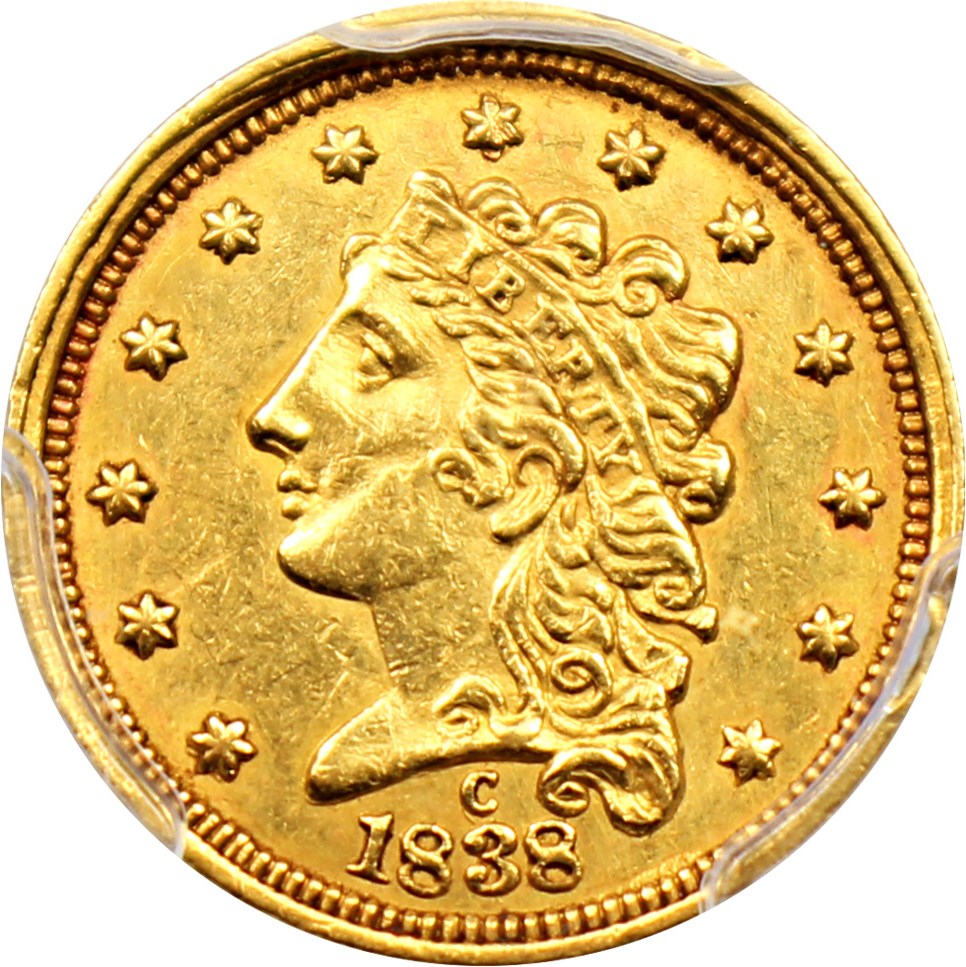 image for: 1838-C $2 1/2 PCGS AU55