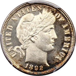 image for: 1892 10c PCGS/CAC Proof 65 CAM