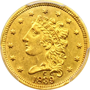 image for: 1839-C $2 1/2 PCGS AU55
