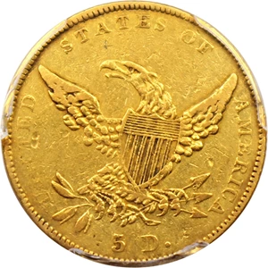 image for: 1838-C $5 PCGS XF40 (Retro OGH)