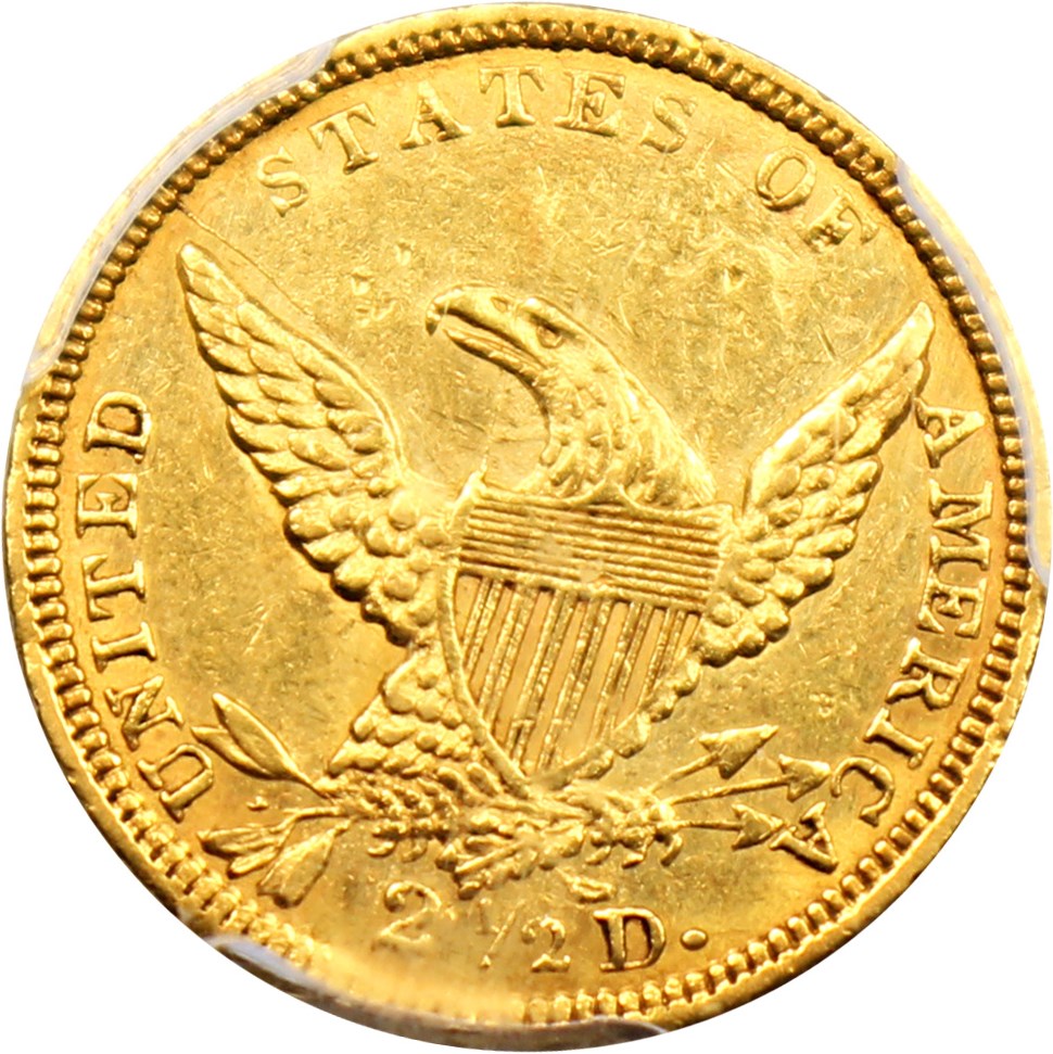 image for: 1838-C $2 1/2 PCGS AU55