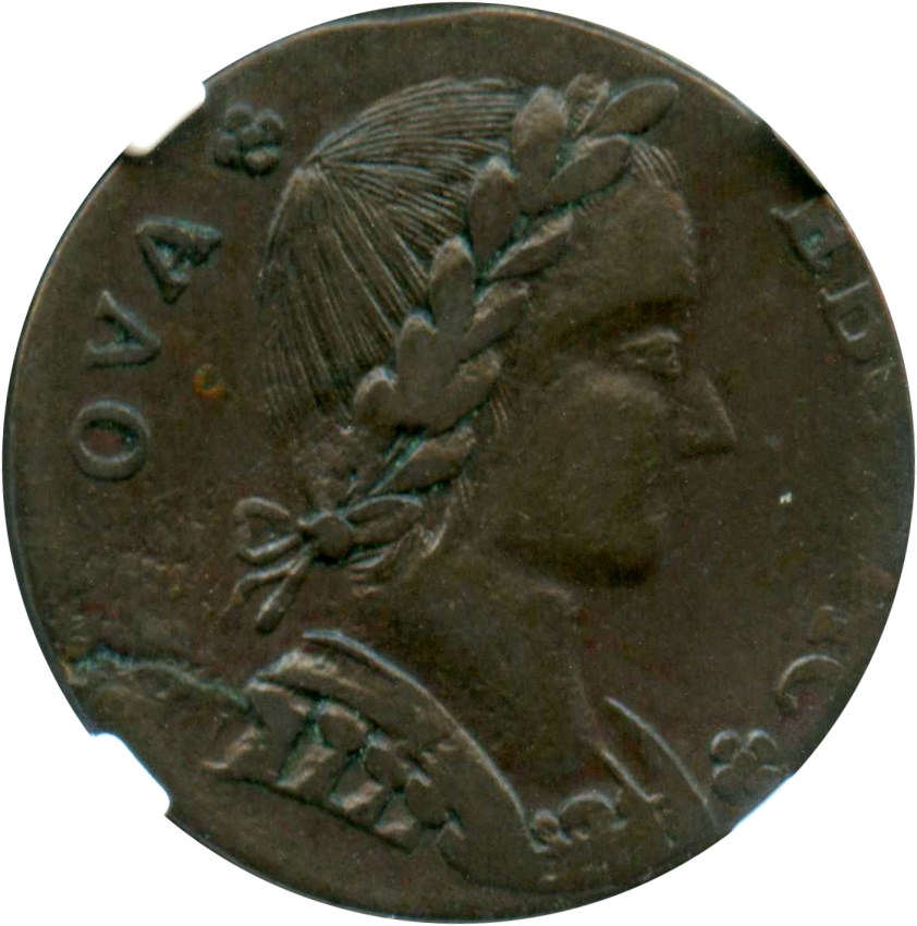 image for: 1787 Nova Eborac Copper NGC VF30 BN (Seated Left)