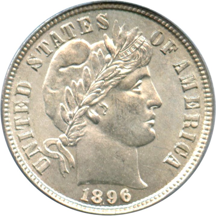 image for: 1896 10c PCGS/CAC MS62 (OGH)