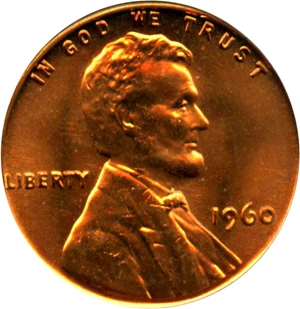 image for: 1960 1c PCGS MS66 RD (Small Date)