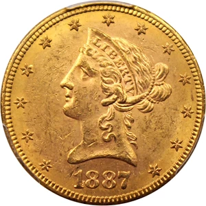 image for: 1887-S $10 PCGS MS63