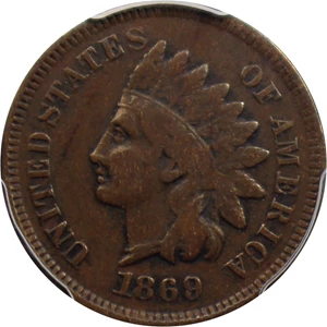 image for: 1869/69 1c PCGS F12 (RPD, FS-301, Snow-3, FS-008.3)