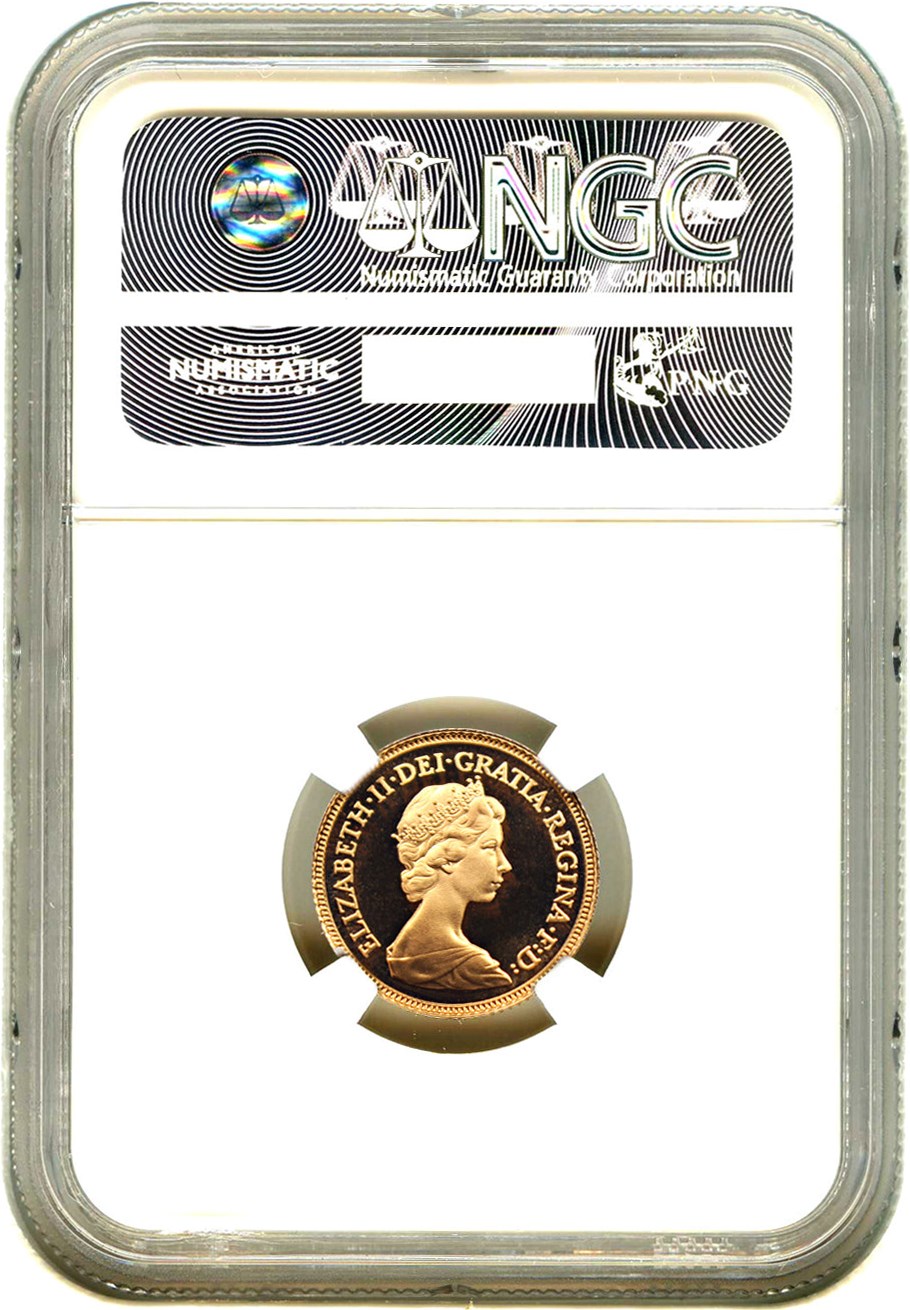 image for: Great Britain: 1980 Gold 1/2 Sovereign NGC PR69 UCAM (KM-922)