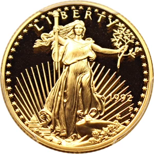 image for: 1992-P Gold Eagle $10 PCGS Proof 69 DCAM
