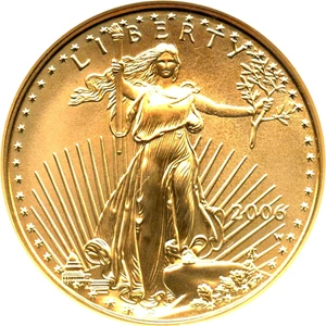 image for: 2006-W Gold Eagle $25 NGC MS70