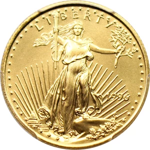 image for: 1996 Gold Eagle $10 PCGS MS69