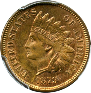 image for: 1879 1c PCGS MS65 RB
