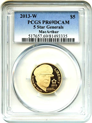 image for: 2013-W 5 Star Generals $5 PCGS Proof 69 DCAM