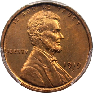 image for: 1919-S 1c PCGS MS65 RD