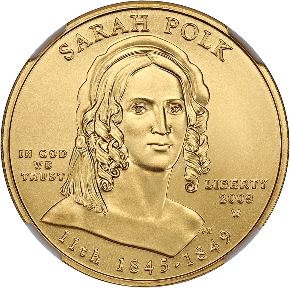 image for: 2009-W Sarah Polk $10 NGC MS70