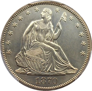 image for: 1870 50c PCGS Proof 63