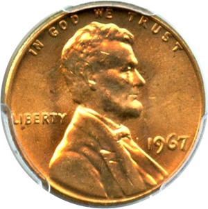 image for: 1967 1c PCGS MS66 RD