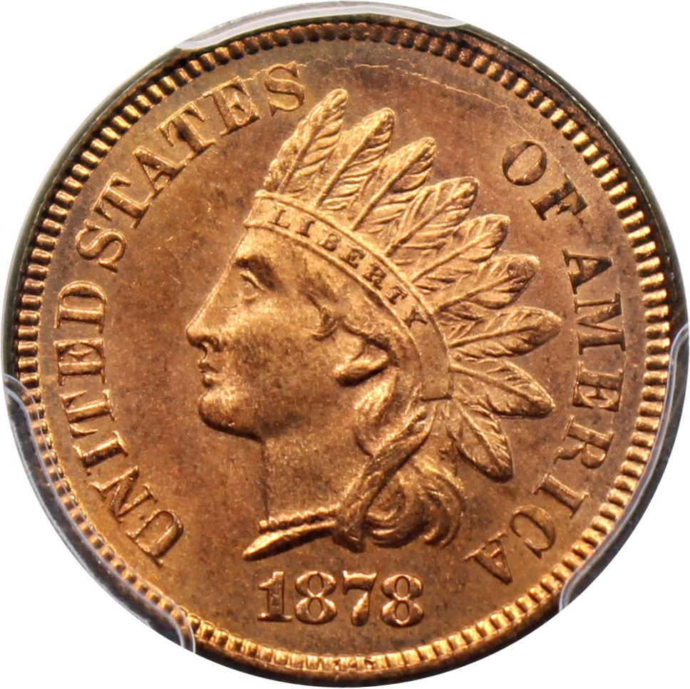 image for: 1878 1c PCGS MS65 RD