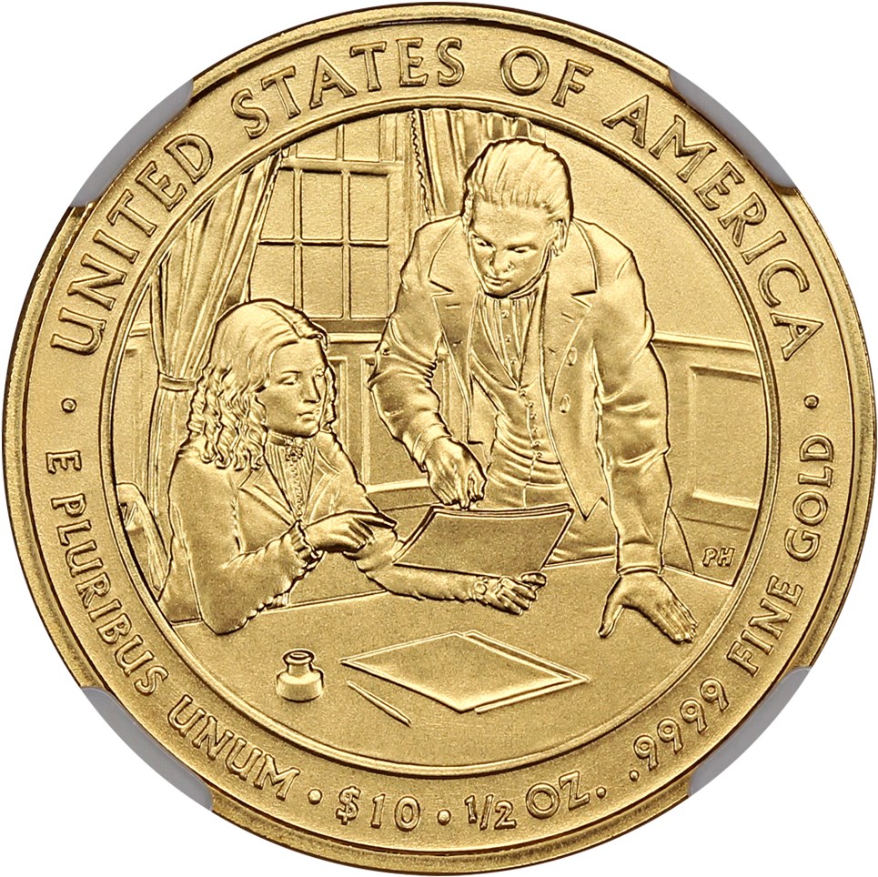 image for: 2009-W Sarah Polk $10 NGC MS70