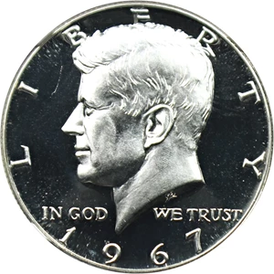 image for: 1967 50c NGC MS66 (Special Mint Set, NGC Star)