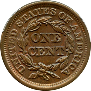 image for: 1850 1c PCGS/CAC MS66 BN (Newcomb 5)