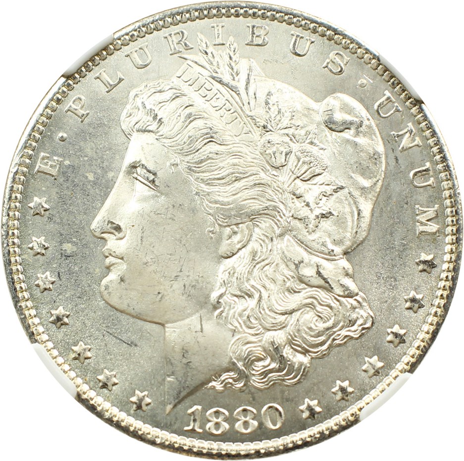 image for: 1880-S $1 NGC MS66 (VAM-11, 0/9 Overdate)