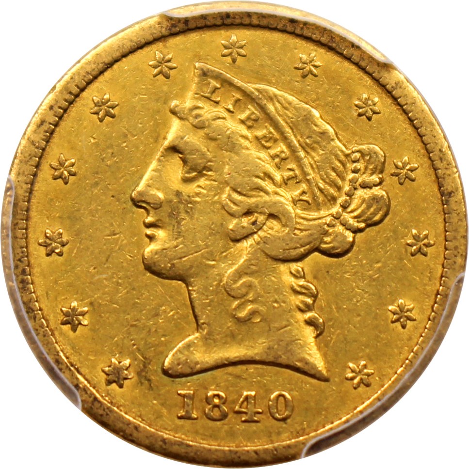 image for: 1840 $5 PCGS XF45