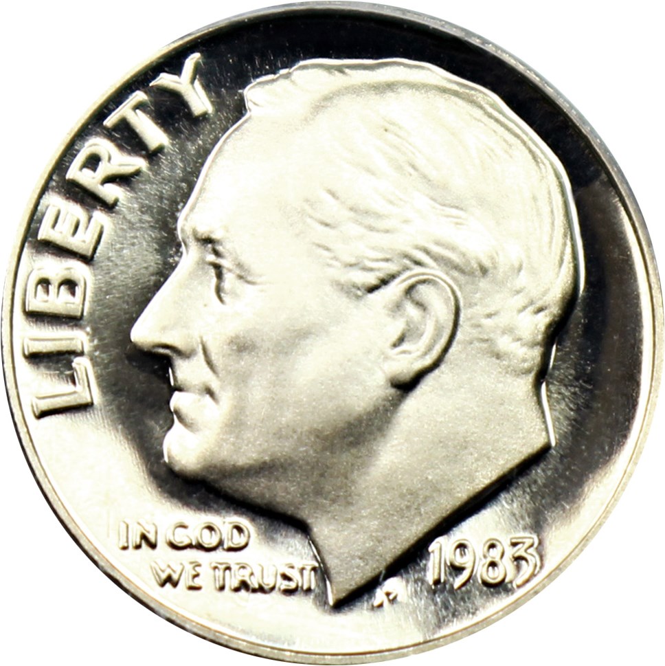 image for: 1983 No S 10c PCGS Proof 69 DCAM